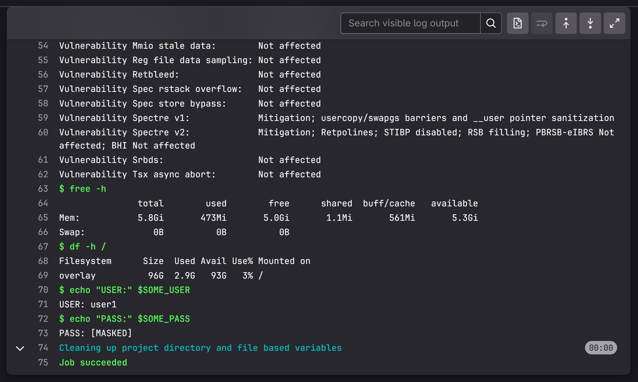 Data Lab Infra - Platform - Job Log 2