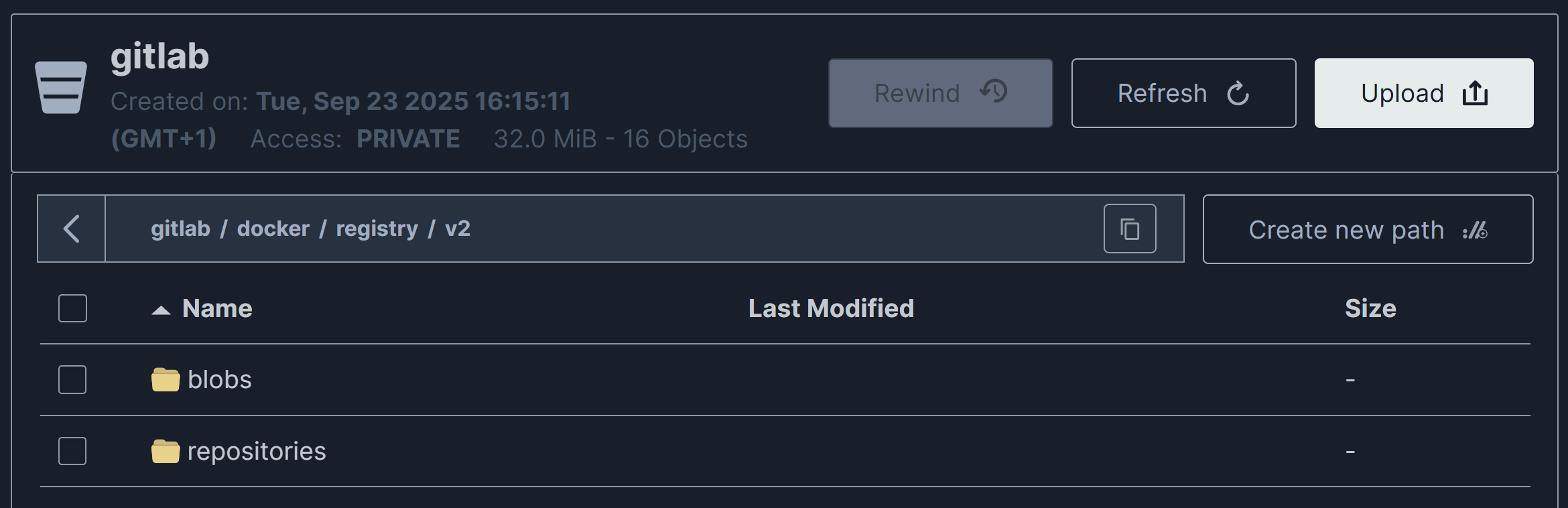 Data Lab Infra - Platform - MinIO GitLab Bucket