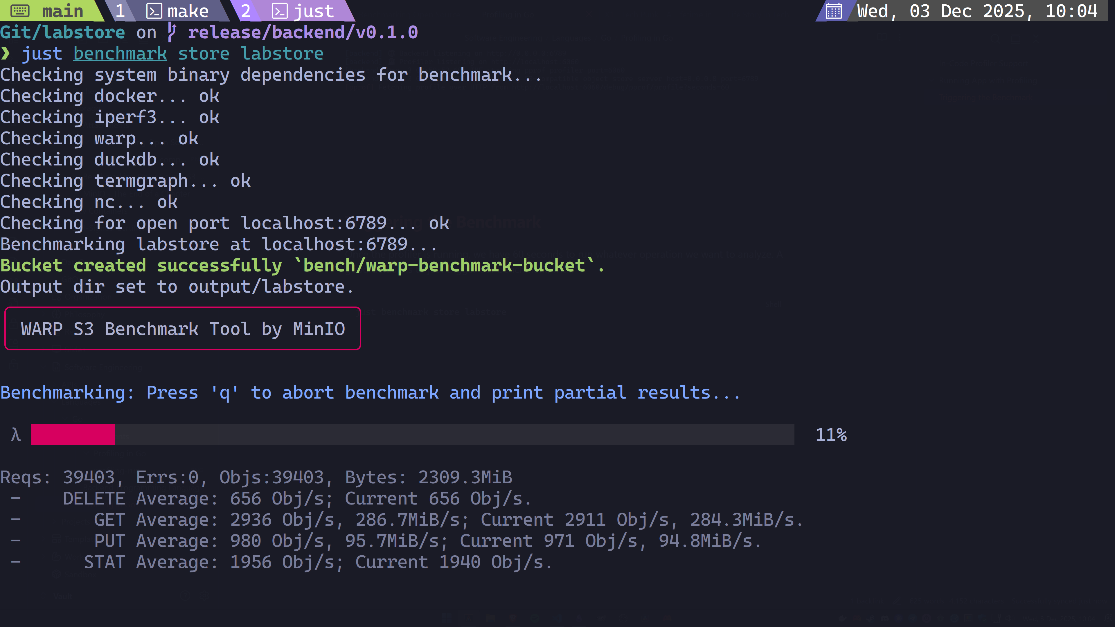 Profiling - Benchmark